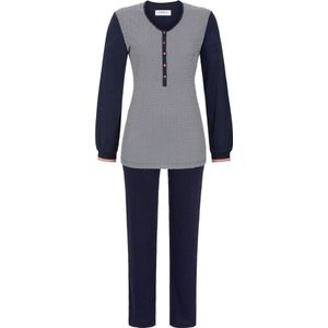 Ringella zigzag pyjama katoen - Blauw - Maat - 42