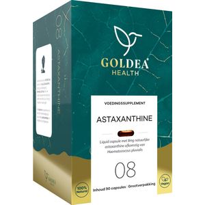 Goldea Health Astaxanthine - Vegan - Voedingssupplement - 8mg - 90 liquid capsules - Voordeelverpakking
