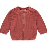 A Tiny Story baby cardigan Unisex Vest - berry - Maat 68