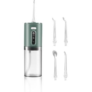 Draagbare draadloze waterflosser voor de mond – IPX7 waterdichte monddouche met 280 ml tank, oplaadbare elektrische tandenreiniger voor gebruik op reis en thuis