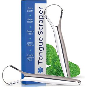 Tongschraper - Mondverzorging - 100% Hygiënisch - Duurzaam - Tongschrapers - Tong Schraper - Tong Reiniger - Tongreiniger - Must Have Voor In De Badkamer!