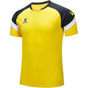 Kelme Football T-shirt Met Korte Mouwen Geel XS Man