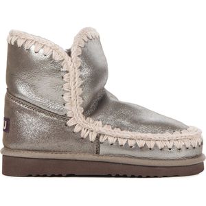 Mou Enkellaarsjes Dames - Pantoffels / Damesschoenen - Suède - Eskimo 18 met - Koper - Maat 37