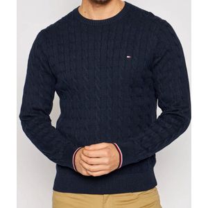 Tommy Hilfiger | Heren | Cable knit Jumper | Black Iris -Donker blauw | S