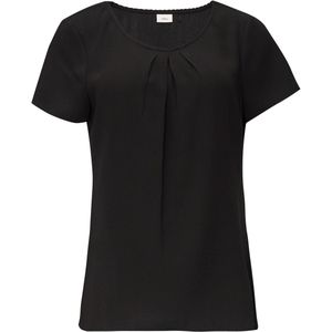 Blouse - Blouseshirt - Crêpe - Effen - Kwartmouw