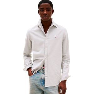 Tommy Jeans - TJM REG Oxford Shirt - Grijs - Katoen