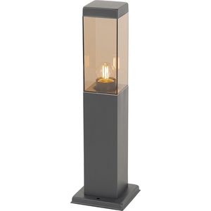 QAZQA malios - Moderne Staande Buitenlamp | Staande Lamp voor buiten - 1 lichts - H 45 cm - Brons - Buitenverlichting