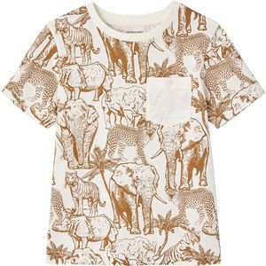 Jongensshirt - Gemêleerd Wit - Korte Mouwen - Grafisch Ontwerp