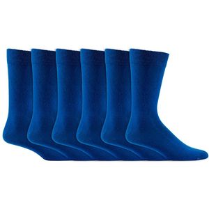 Donkerblauwe sokken | Zonder knellende boord | Merk: Socks4Fun | Maat: 35 t/m 50 | 6 paar