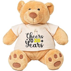 Teddy Beer Cheers To 28 Years - jarig - cadeau - verjaardag - knuffel