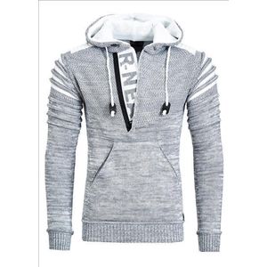 Rusty Neal - heren trui grijs - hoodie - 13343