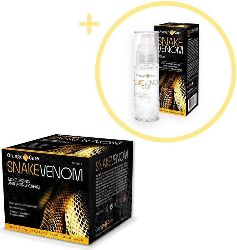 Orange Care - Snake Venom - Gezichtscrème - 50 ml - Serum - 30 ml