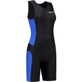 Dames tri-suit zwart-blauw XS