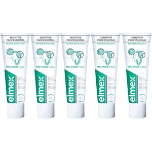 Elmex Tandpasta - Sensitive Professional - Repair & Prevent - 5 x 75 ml - Voordeelverpakking
