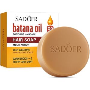 Sadoer Batana Beauty Handgemaakte Haarzeep – 100% Natuurlijk & Biologisch - 100% Batana oli Shampoo Bar