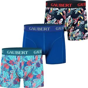 Bamboe Boxershorts Heren | Maat XL | Gaubert | Trendy Felle Kleuren | 3 Stuks | Zeilboot en Bloemen