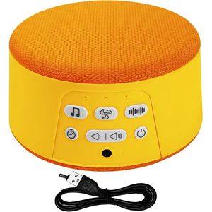 White Noise Machine - Slaapgeluidsmachine voor volwassenen - Draagbaar elektronisch apparaat met automatische uitschakeltimer, oplaadbaar, voor meditatie voor volwassenen en baby's