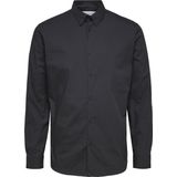 Selected Homme - SLHSLIMMICHIGAN - Overhemd - Zwart - Lange Mouwen - Slim Fit