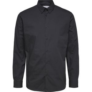 Selected Homme - SLHSLIMMICHIGAN - Overhemd - Zwart - Lange Mouwen - Slim Fit