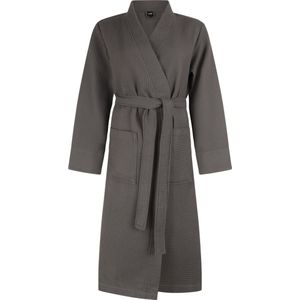 Linolux Wafel Badjas Nature Long Grey S