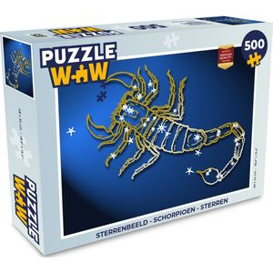 Puzzel Sterrenbeeld - Schorpioen - Sterren - Legpuzzel - Puzzel 500 stukjes