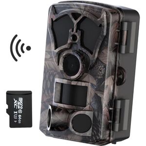 DailySupplies® Wildcamera met Nachtzicht - Buitencamera voor Buiten - Waterdicht - Wifi - 4K - Zwart