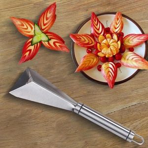 Roestvrij staal Doe-het-zelf Fruitsnijmes - Decoratief Bord - Groenten Fruit Snijgereedschap - Graveermessen voor Groente en Fruit - Meloensnijder .