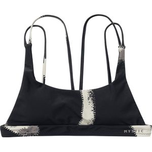 Mystic Bodil Strappy Bikini Top - 240222 - Black Allover - 36 - Women