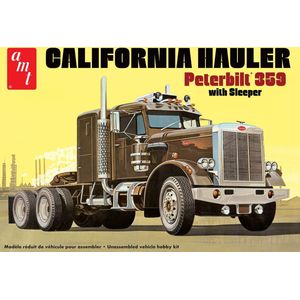 1:25 AMT 1327 Peterbilt 359 Truck - California Hauler with Sleeper Plastic Modelbouwpakket