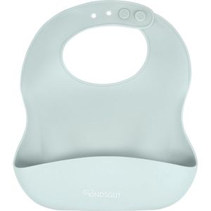 Siliconen slabbetje, met opvangbak voor baby's en peuters, subtiele en moderne kleuren, vrij van BPA, eenvoudig in gebruik, aquamarine