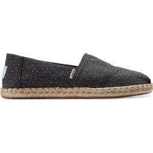 TOMS Espadrilles Dames / Instappers / Damesschoenen - Canvas - Alpargata Dots - Zwart combi - maat 37.5