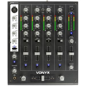 Vonyx STM-7010 Mixer 4-Kanaals DJ Mixer met USB