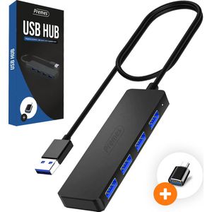 Premes USB Hub - USB Splitter - USB C - USB A - 4 Poorten - Docking Station