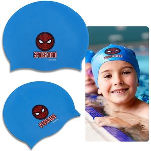 Spider-Man Zwemcap MARVEL Silicone voor kinderen 3+, Rekbaar, Universele maat voor zwembad