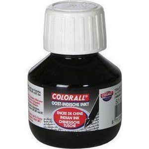 Collall Colorall Oostindische inkt zwart 50ml