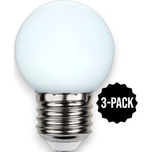 Star Trading - E27 - Kogellamp - Daglicht - 6000K - 3-Pack - 1W