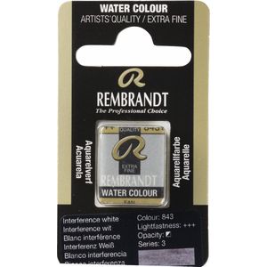 Rembrandt water colour napje Interference White (843)