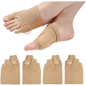 Allecto Plus - 2 paar Ademende Teenpads voor Grote en Kleine Tenen | Comfortabele Teenwikkels | Elastische Voetbeschermers voor Ondersteuning | Heren Dames (S) | Dag en Nacht Support