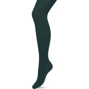 Bonnie Doon Bio Kabel Maillot Dames Donker Groen maat L/XL - Ingebreid Kabel patroon - Biologisch Katoen - Uitstekend draagcomfort - Classic Cable Tights - OEKO-TEX - Gladde Naden - Klassiek - Donkergroen - Trekking Green - BP211903.380