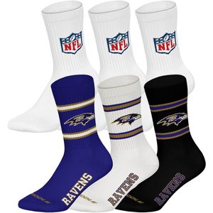 NFL Sokken NFL 6Pack Crew Socks Set van 6