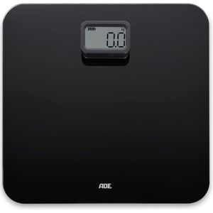 Digitale personenweegschaal zonder batterij - milieuvriendelijk - tot 150 kg - zwart - weegschaal - energiezuinig