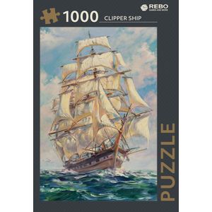 Rebo legpuzzel 1000 stukjes - Clipper Ship