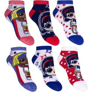 6 pack LOL Surprise enkel sokken: maat 23/26