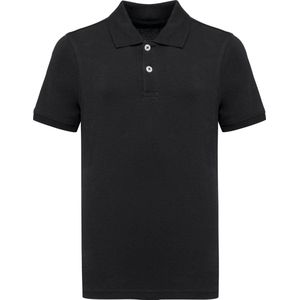 Native Spirit Ecologische kinderpolo in piquétricot NS209 - Black - 10/12 ans