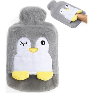 Grote warmwaterkruik 2L met hoes - Lekvrij, ideaal voor pijnverlichting en warmte voor handen en voeten