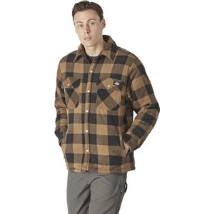 Heren Overhemd met Ruitpatroon en Fleece Voering