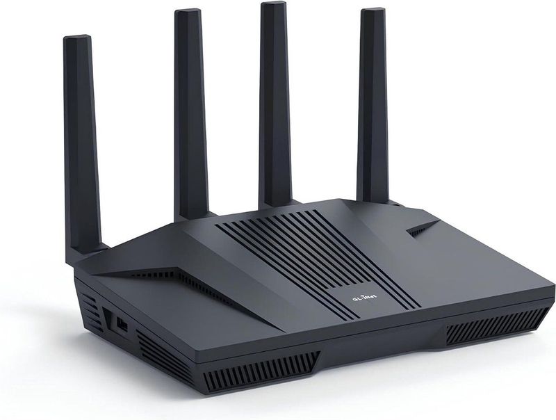 GL.iNet - GL-MT6000 - WiFi 6-router - Gaming WiFi-router - 2 x 2,5G Multi-Gig-poort + 4 x 1G Ethernet-poorten