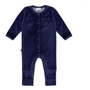 Frogs and Dogs - F&D Velour Baby Onesie | Patriot Blauw - Katoen - Maat 68