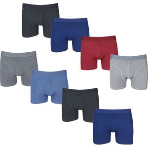 8-pack JC Heren katoenen boxershorts H152 Mix - maat S