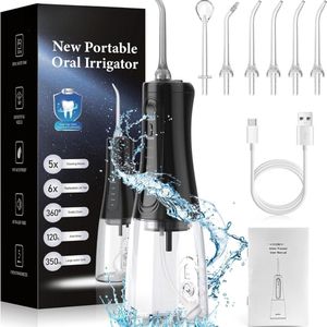 Lexium Waterflosser - Monddouche - Elektrisch Flosapperaat - Water Flosser - Waterflosser Draadloos - Water Flosser Draadloos - Draadloos en Oplaadbaar - Must have voor uw hygiëne!